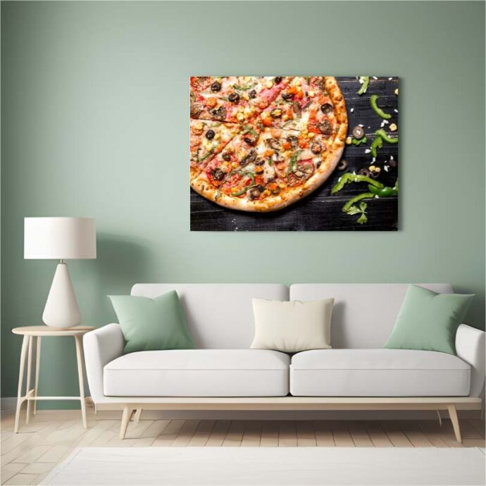 Tableau Décoratif "Méga Pizza" – Gourmandise XXL