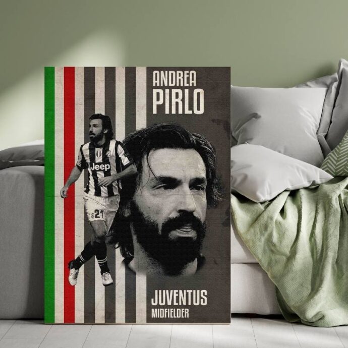 Tableau Andrea Pirlo - Légende de la Juventus